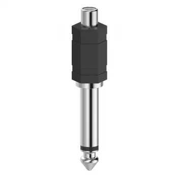 Hama 00205188 przejściówka RCA 6.3 czarny, srebrny