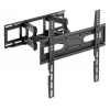 Manhattan Wall Mount for TV & Monitors (Full Motion), For screens 32 inch to 55 inch, VESA compatibility: all between 100x100mm to 400x400mm - check the dimensions of the four mounting holes on back of screen to ensure it fits, Max 40kg, Czarny, Bracket, Lifetime Warranty