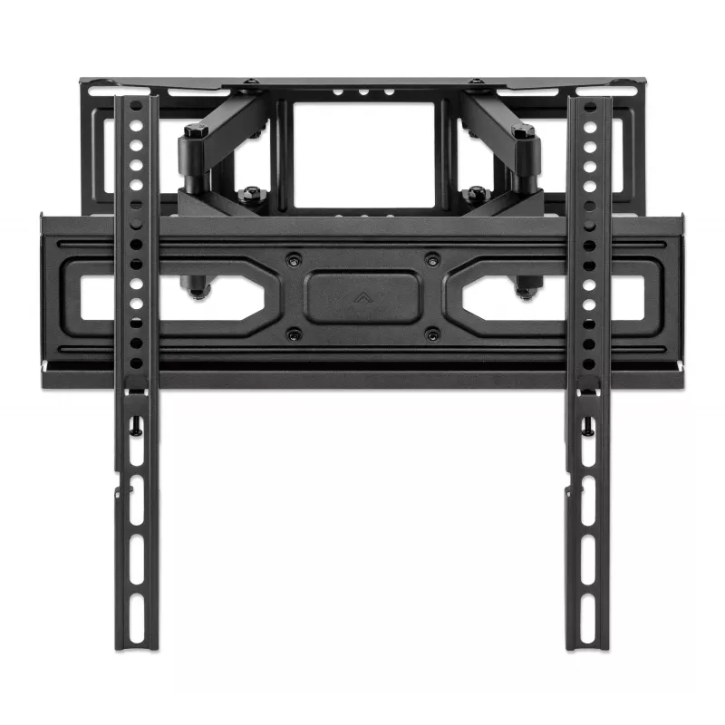 Manhattan Wall Mount for TV & Monitors (Full Motion), For screens 32 inch to 55 inch, VESA compatibility: all between 100x100mm to 400x400mm - check the dimensions of the four mounting holes on back of screen to ensure it fits, Max 40kg, Czarny, Bracket, Lifetime Warranty