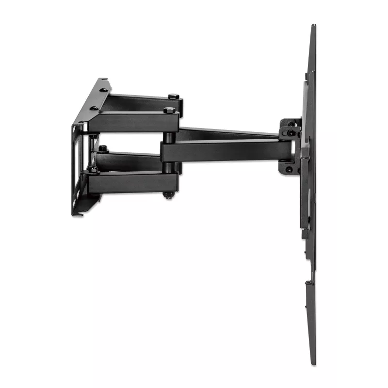 Manhattan Wall Mount for TV & Monitors (Full Motion), For screens 32 inch to 55 inch, VESA compatibility: all between 100x100mm to 400x400mm - check the dimensions of the four mounting holes on back of screen to ensure it fits, Max 40kg, Czarny, Bracket, Lifetime Warranty