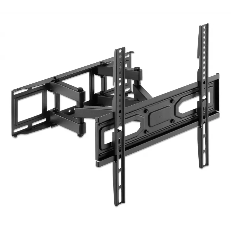 Manhattan Wall Mount for TV & Monitors (Full Motion), For screens 32 inch to 55 inch, VESA compatibility: all between 100x100mm to 400x400mm - check the dimensions of the four mounting holes on back of screen to ensure it fits, Max 40kg, Czarny, Bracket, Lifetime Warranty