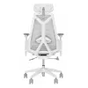 Fotel gamingowy PC Asus ROG Destrier Ergo Core biały — siatkowe siedzisko, maksymalne obciążenie 136 kg, szerokość 720 mm, głębokość 840 mm, wysokość 129–137,5 cm