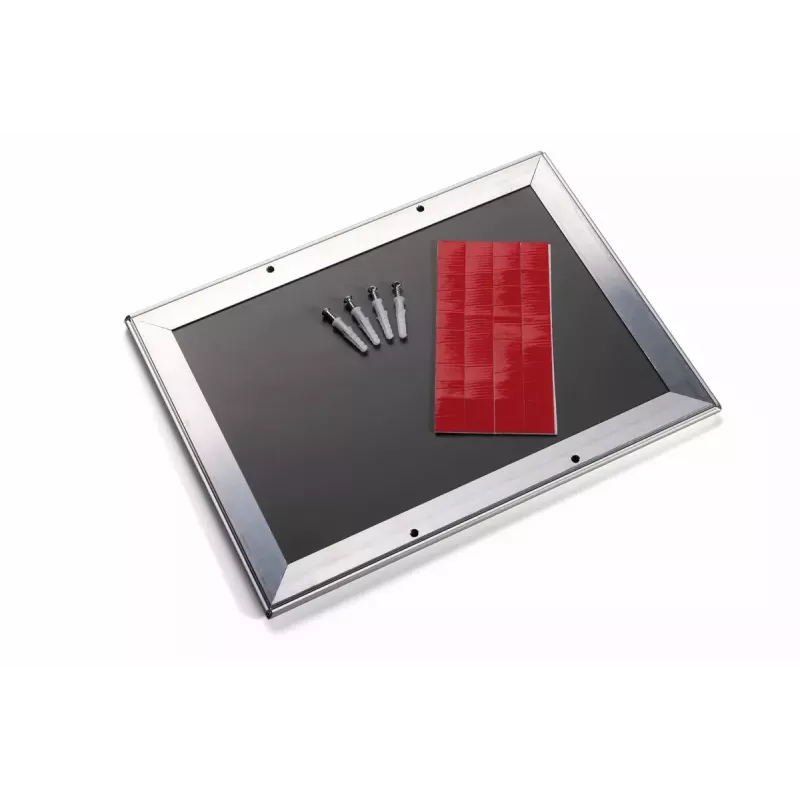 Ramka ścienna Durable 479723 278x402 mm prostokątna srebrna aluminium