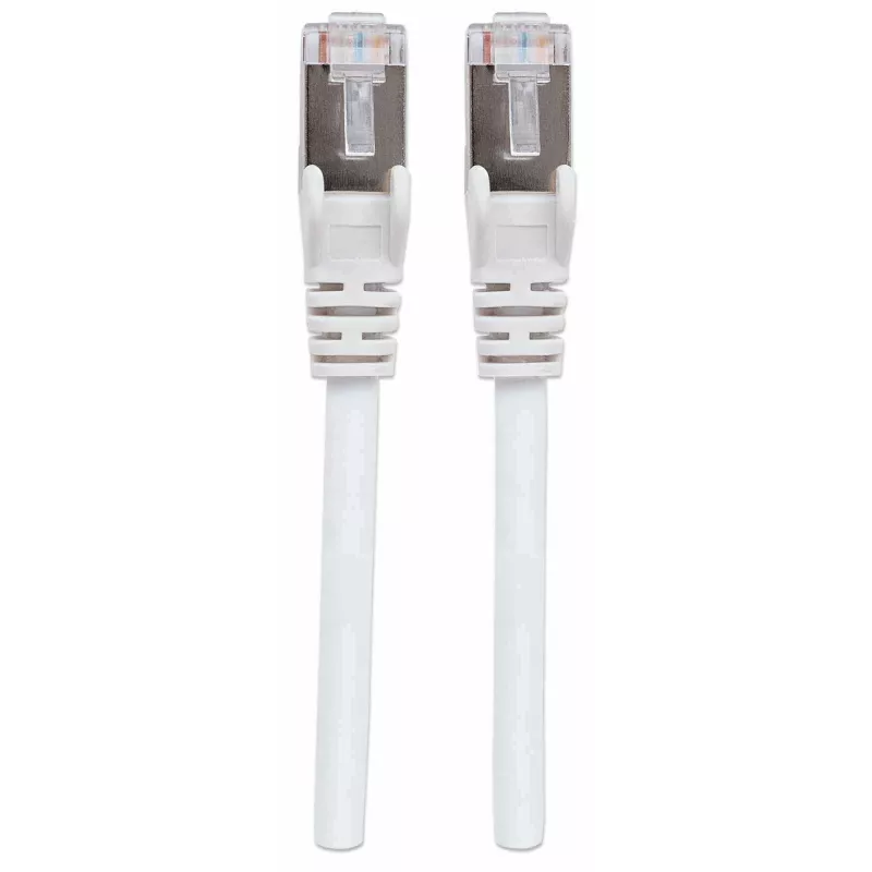 Intellinet sieciowy Patch kabel, kabel Cat7 / wtyki Cat6A, 7,5 m, biały, miedź, S/FTP, LSOH / LSZH, PVC, RJ45, pozłacane styki, zabezpieczenie przed zaczepianiem, osłona, dożywotnia gwarancja