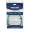 Intellinet Patchcord światłowodowy, OM3, LC/SC, 1m, Aqua, Duplex, Wielomodowy, 50/125 µm, LSZH, Światłowód, Dożywotnia gwarancja