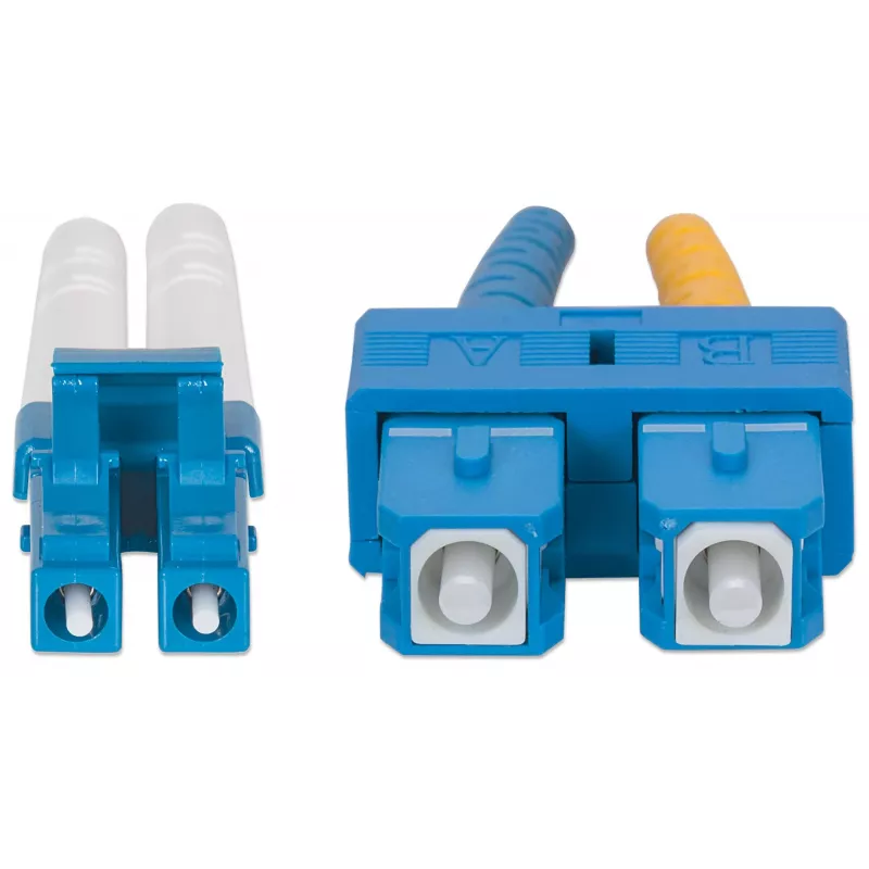 Intellinet patchcord światłowodowy, OS2, LC/SC, 3m, żółty, duplex, jednomodowy, 9/125 µm, LSZH, światłowód, dożywotnia gwarancja