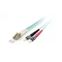 Equip LC/ST światłowodowy kabel krosowy, OM3, 15m, 15 m, OM3, LC, ST