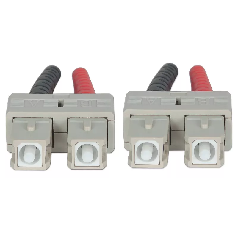 Intellinet kabel światłowodowy krosowy, OM3, SC/SC, 2m, Aqua, Duplex, Multimode, 50/125 µm, LSZH, Światłowód, Dożywotnia gwarancja