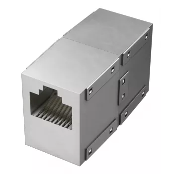 Hama 00200327 przejściówka (zmiana płci) złącza RJ-45, srebrna