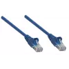 Intellinet Network kabel krosowy, Cat6, 1,5 m, niebieski, miedź, S/FTP, LSOH / LSZH, PVC, RJ45, pozłacane styki, bezzaczepowy, osłonięty, dożywotnia gwarancja