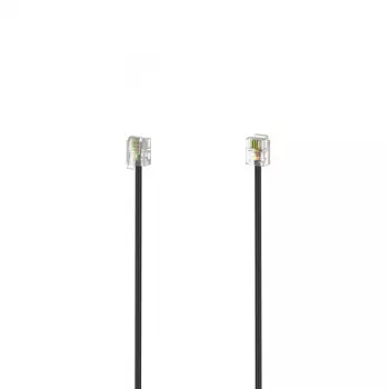 Hama 00201137 kabel telefoniczny 3 m czarny