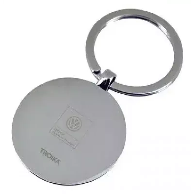 Brelok TROIKA VW VOLKSWAGEN KEYRING czarny srebrny metal 37x74x7mm