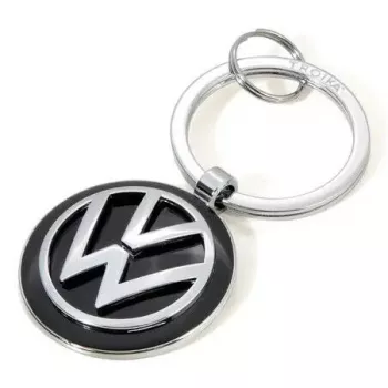 Brelok TROIKA VW VOLKSWAGEN KEYRING czarny srebrny metal 37x74x7mm
