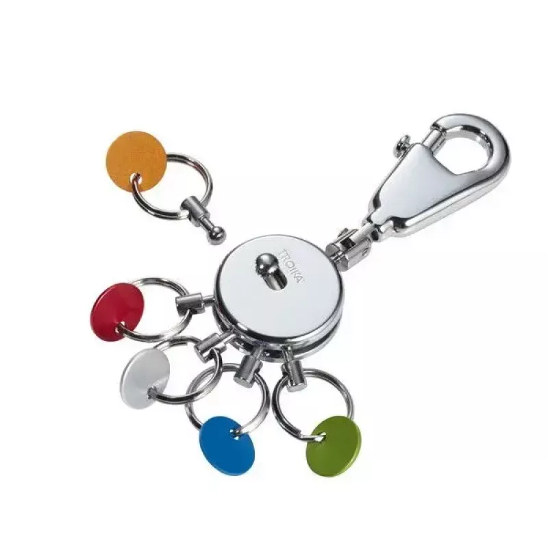 Brelok TROIKA PATENT/Colour KYR61/CH Wielokolorowe Srebro Mosiądz