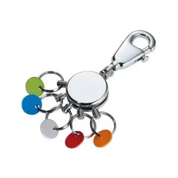 Brelok TROIKA PATENT/Colour KYR61/CH Wielokolorowe Srebro Mosiądz