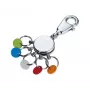 Brelok TROIKA PATENT/Colour KYR61/CH Wielokolorowe Srebro Mosiądz
