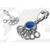 Brelok TROIKA AROUND THE WORLD niebiesko-srebrny metal 25x90x9mm