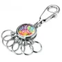 Brelok TROIKA COLOURFUL LEAVES Wielokolorowy Srebrny Metal