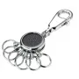 Brelok TROIKA Czarny VISION Czarny Srebrny Metal 25mm 90mm 9mm