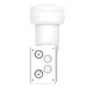 Hama 00205375 Konwerter z niskim poziomem szumów (LNB) 10,7 - 12,75 GHz Biały