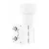 Hama 00205375 Konwerter z niskim poziomem szumów (LNB) 10,7 - 12,75 GHz Biały
