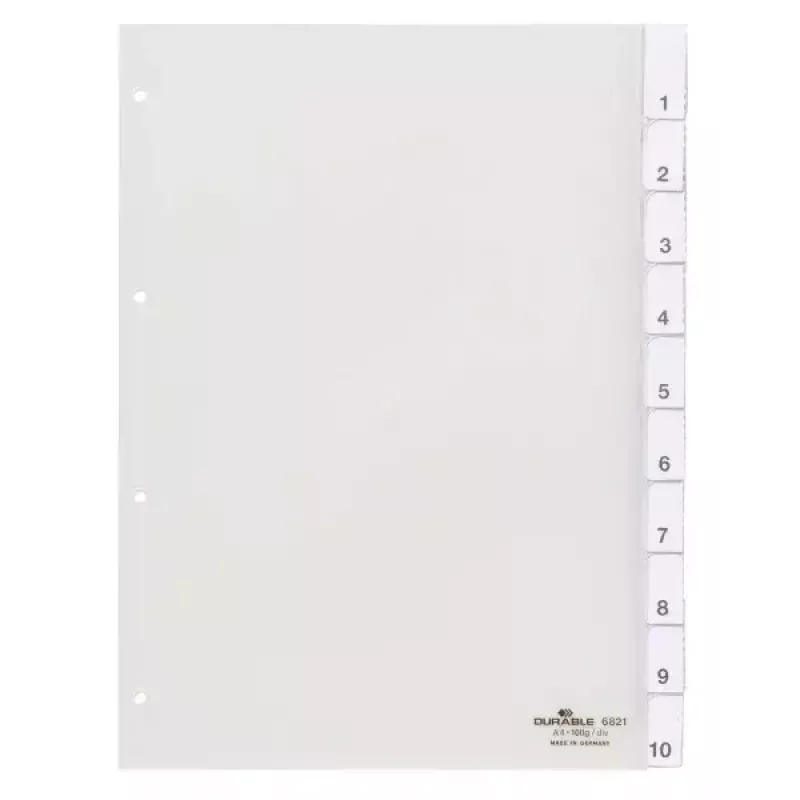 Indeks z zakładkami numerycznymi Durable 6821-19
