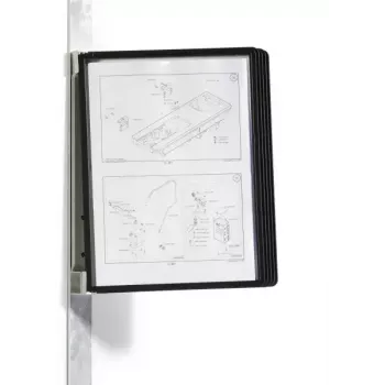 Durable Vario magnet wall 5 - magnetyczny uchwyt ścienny do dokumentów A4 w orientacji pionowej, 5 paneli