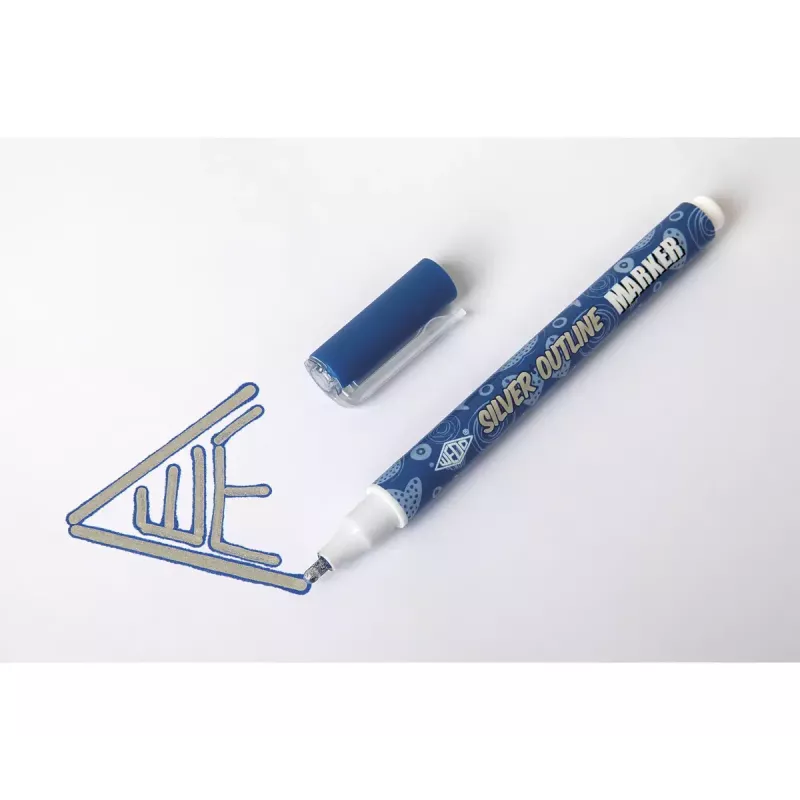 Wedo srebrny Outline marker 6 szt. Pomarańczowy