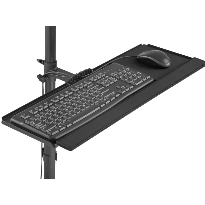 Wózek multimedialny Equip 17 inch–32 inch Mobilna stacja robocza z jednym monitorem