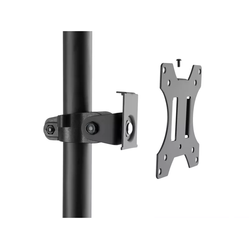 Wózek multimedialny Equip 17 inch–32 inch Mobilna stacja robocza z jednym monitorem