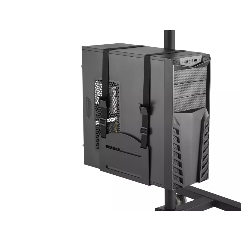 Wózek multimedialny Equip 17 inch–32 inch Mobilna stacja robocza z jednym monitorem
