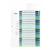 Blank tab index Durable 679727 Multicolour Polypropylene 245x305 mm