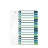 Blank tab index Durable 679727 Multicolour Polypropylene 245x305 mm