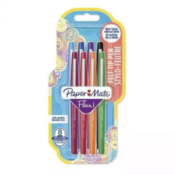 Felt pen Papermate Flair Medium Multicolour 8 szt.