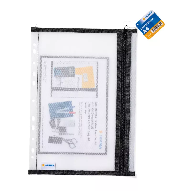 Torba na dokumenty HERMA A4 czarna materiał EVA 230x320mm