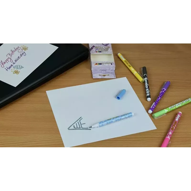 Marker WEDO 252 700699 6 szt. Czarny Niebieski Zielony magenta Fioletowy Żółty