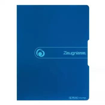 Conventional file folder Herlitz Zeugnisse Polypropylene (PP) niebieski A4
