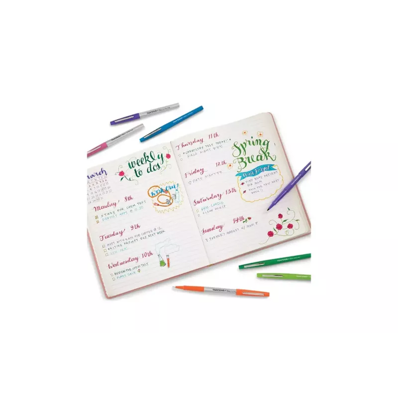 Pisak średni Papermate Flair Wielokolorowy 16 szt.