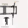Uchwyt do montażu ściennego TV EQUIP 43 cale–95 cali Tilt cienki do telewizorów 75 kg, VESA 200x200–800x400, kąt nachylenia 0–8°, odległość od ściany 4,2 cm, czarny
