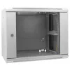 Szafa sieciowa Intellinet 19 cali - montaż ścienny (standardowa), 9U, głębokość 600 mm, szara, zmontowana, maks. 60 kg, nadaje się również do użytku na biurku lub podłodze, głębokość użytkowa 500 mm, drzwi metalowe i szklane, panel tylny, zdejmowane boki, elementy do montażu ściennego (np. śruby/kołki rozporowe) nie są dołączone