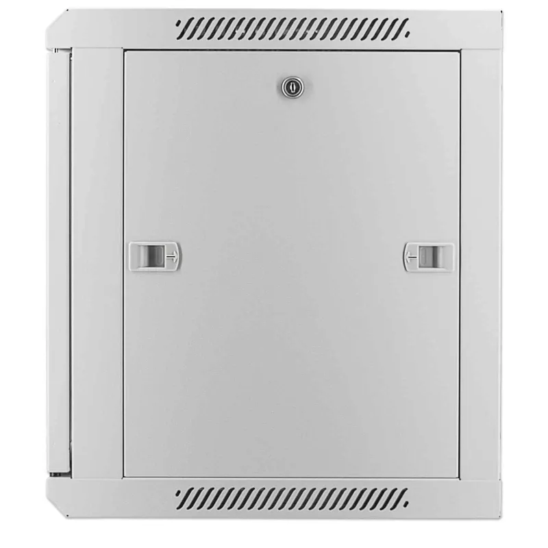 Szafa sieciowa Intellinet 19 cali - montaż ścienny (standardowa), 9U, głębokość 600 mm, szara, zmontowana, maks. 60 kg, nadaje się również do użytku na biurku lub podłodze, głębokość użytkowa 500 mm, drzwi metalowe i szklane, panel tylny, zdejmowane boki, elementy do montażu ściennego (np. śruby/kołki rozporowe) nie są dołączone