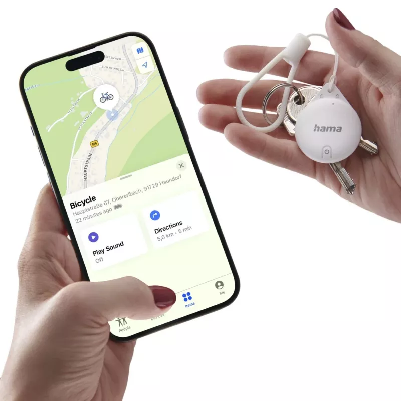 Hama 00185816 GPS tracker/lokalizator Przedmiot Biały