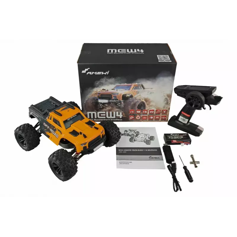 Monster truck Amewi 22653 silnik elektryczny 1:16 dla wieku 14+