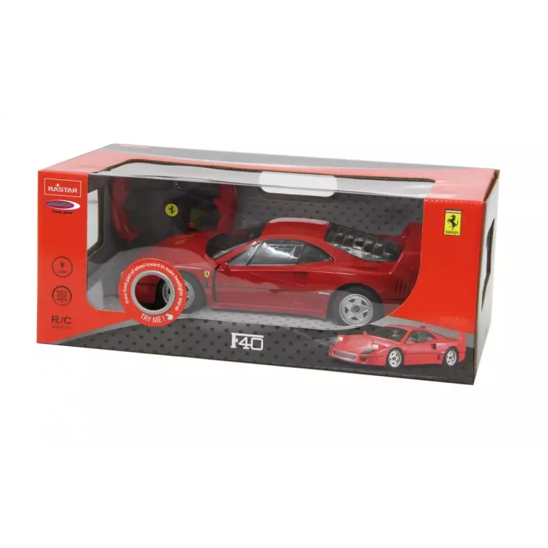 Samochód Jamara Ferrari F40 Silnik elektryczny 1:14 dla dzieci od 6 lat
