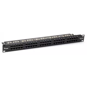 Equip 50-Portowy Panel krosowy RJ45 Cat.3 do ISDN, czarny