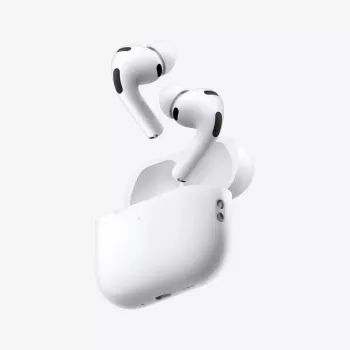 Zestaw słuchawkowy Apple AirPods Pro (3. generacji) — True Wireless douszne, układ H2, IP57, etui ładujące USB‑C, ANC, Tryb przezroczystości