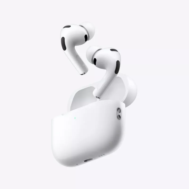 Zestaw słuchawkowy Apple AirPods Pro (3. generacji) — True Wireless douszne, układ H2, IP57, etui ładujące USB‑C, ANC, Tryb przezroczystości