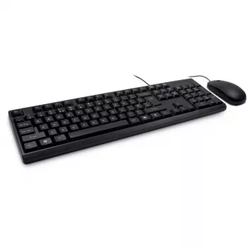 Zestaw klawiatury i myszy Inter-Tech NK-1000EC Biurowy USB QWERTY Czarny