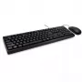 Zestaw klawiatury i myszy Inter-Tech NK-1000EC Biurowy USB QWERTY Czarny
