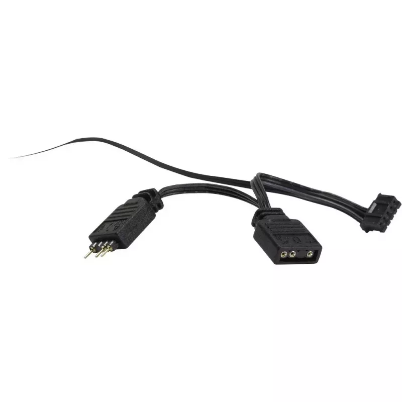 Wentylator Inter-Tech RS-041 RGB 12 cm Czarny
